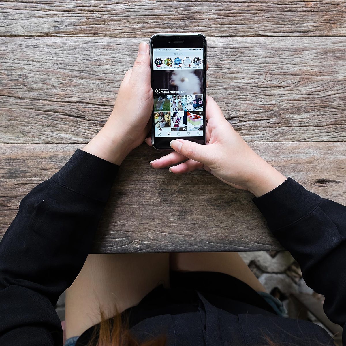 Person on their phone