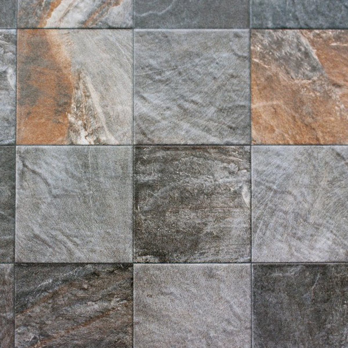 Stone floor tiles