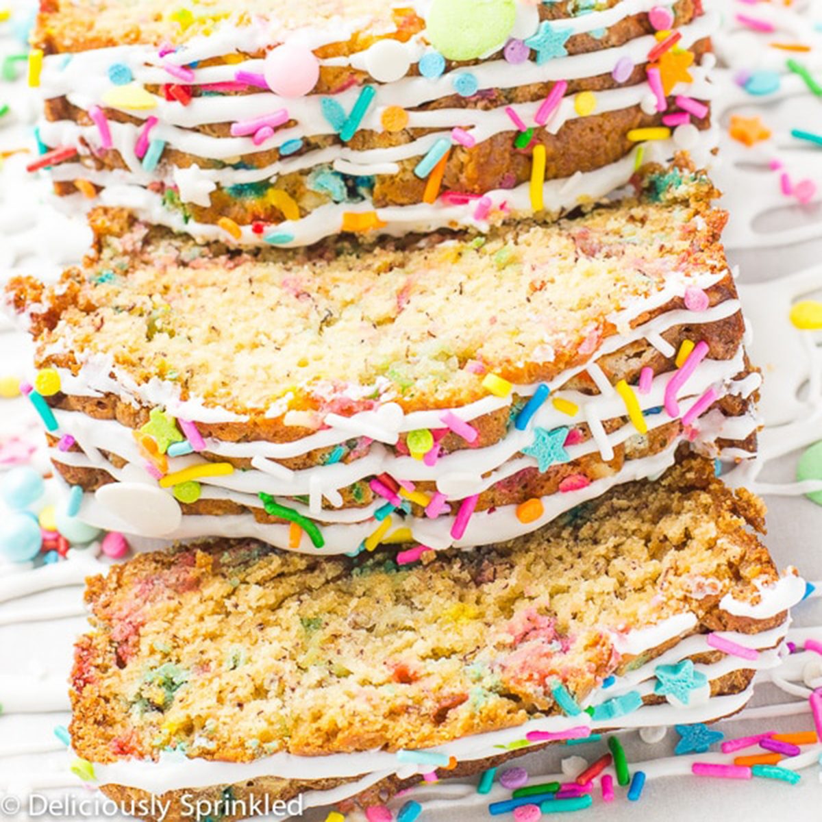 Unicorn banana bread