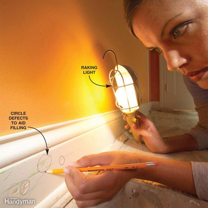 Drawing circles on the trim