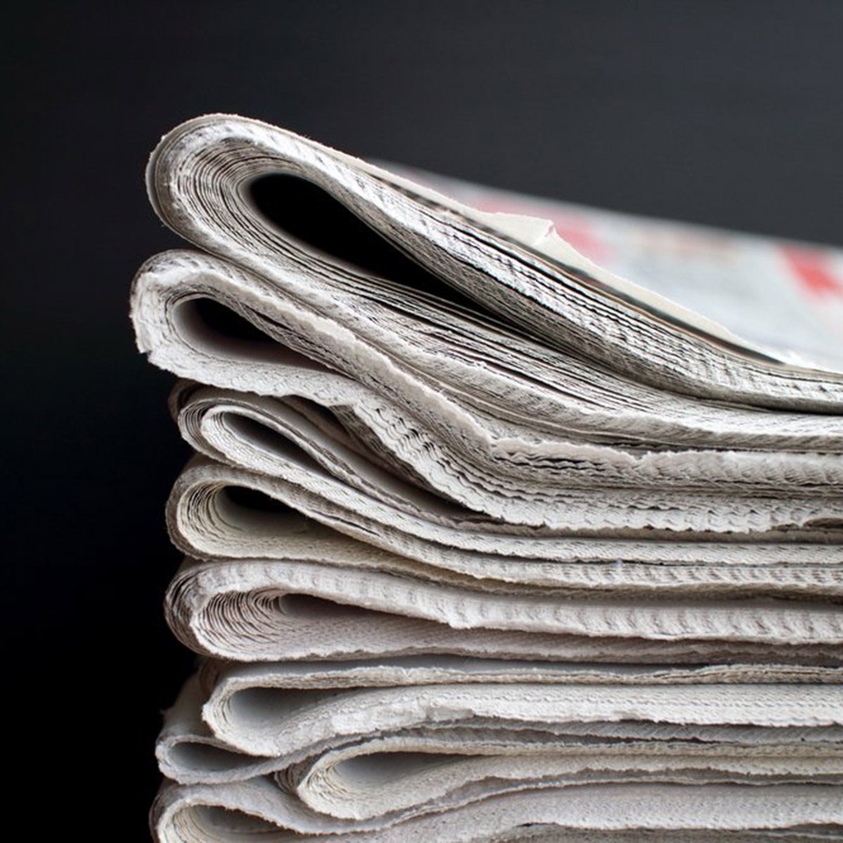 Stack of newspapers