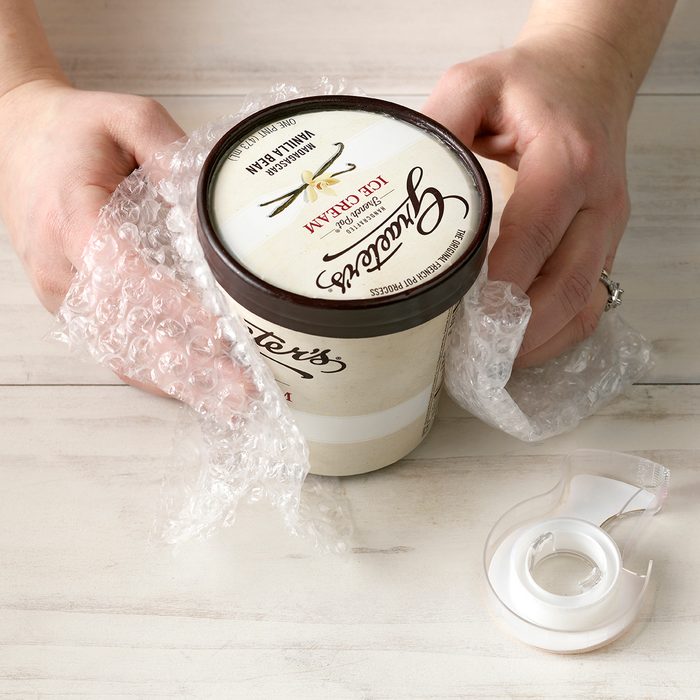 Kitchen Hack Keeping Ice Cream Cold on Picnic