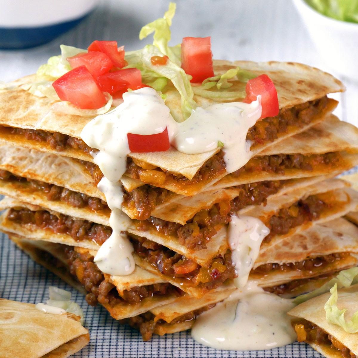Cheeseburger Quesadilla