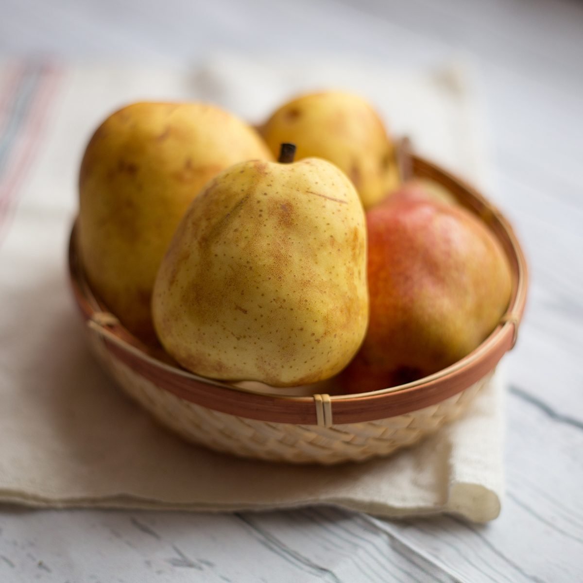 fruits for diabetics Fruit background. Fresh organic pears on old wood.