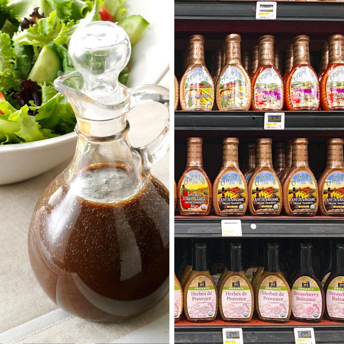 Homemade salad dressing vs store bought