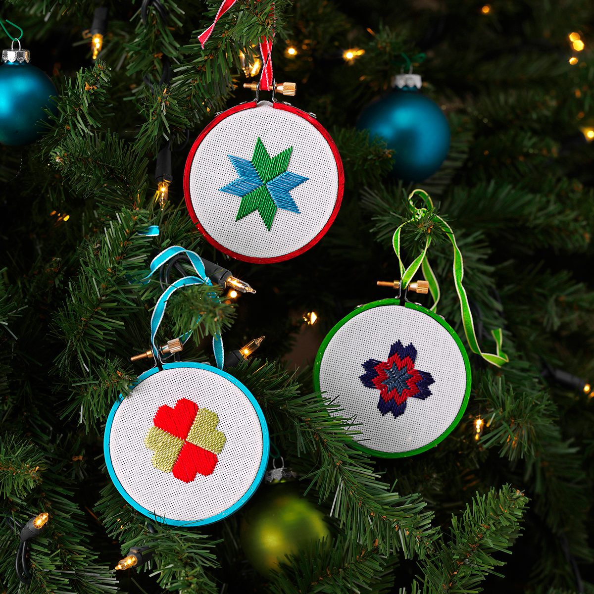 Embroidery Hoop Ornaments
