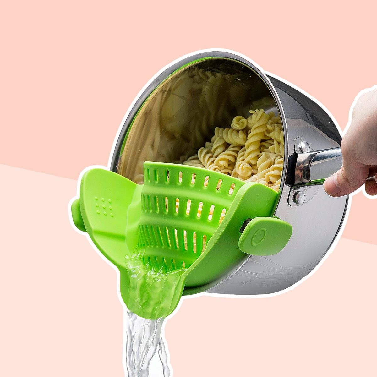 Clip-on strainer