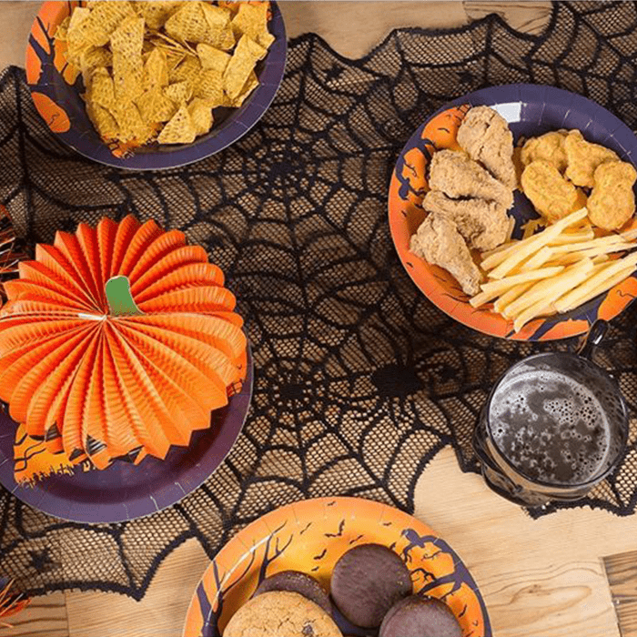 Juvale 2 Pack Black Lace Spider Web Table Runner Ecomm Via Target.com