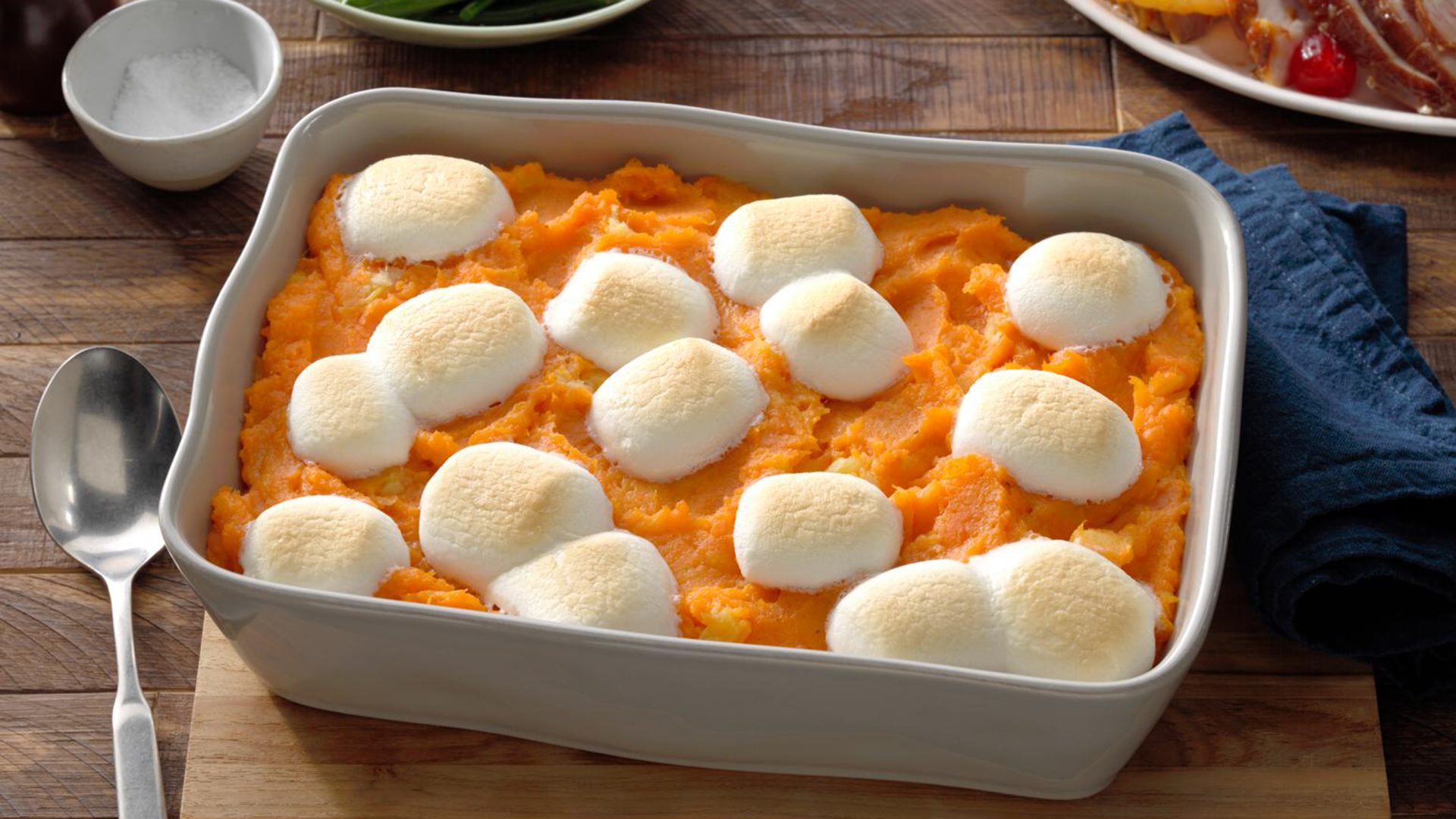 Pineapple Sweet Potato Casserole with Marshmallows