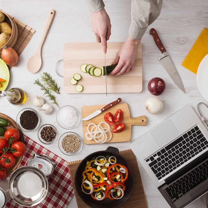 Slicing vegetables