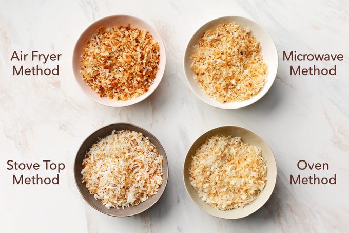 How To Toast Coconut Flakes Labeled