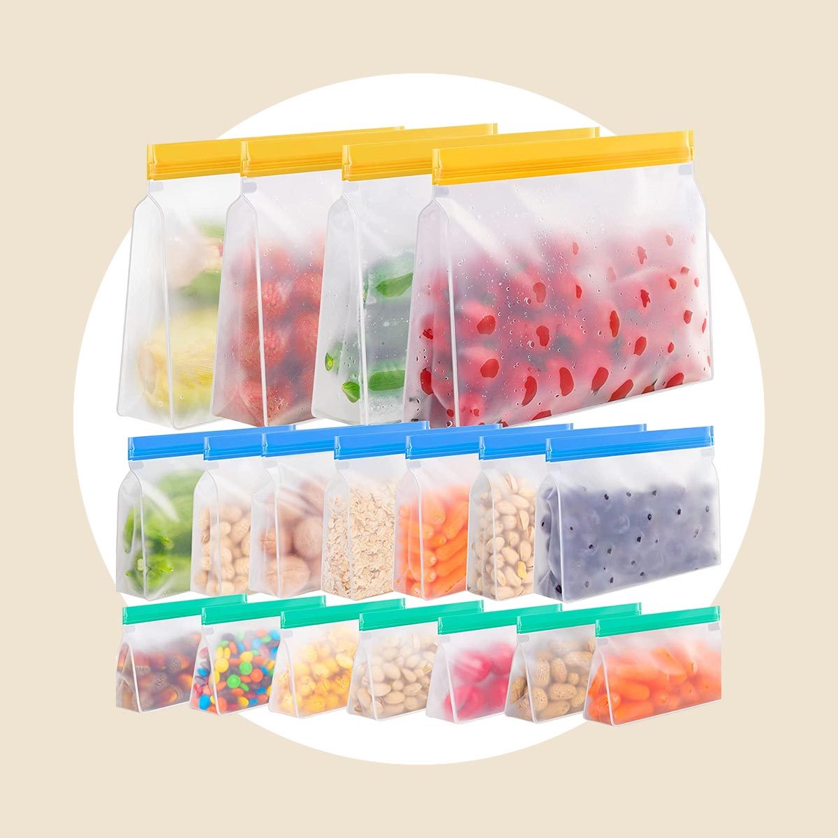 Reusable Silicone Food Storage Bags