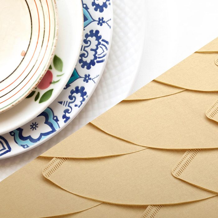 Protect stacked plates