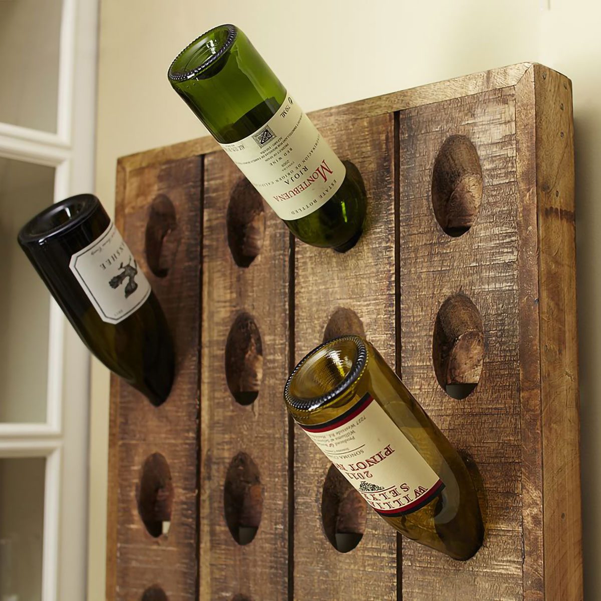 French Wine Rack Closeup