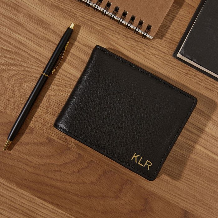 Leatherology Engraved Thin Bifold Wallet