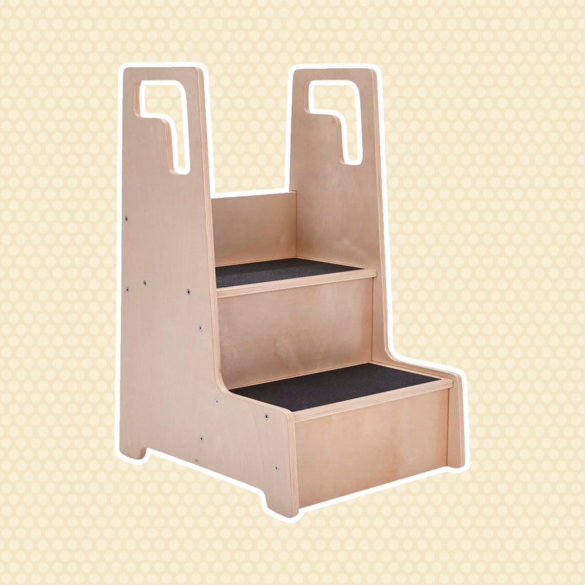ECR4Kids Reach-Up Kids Step Stool with Handles & Rails