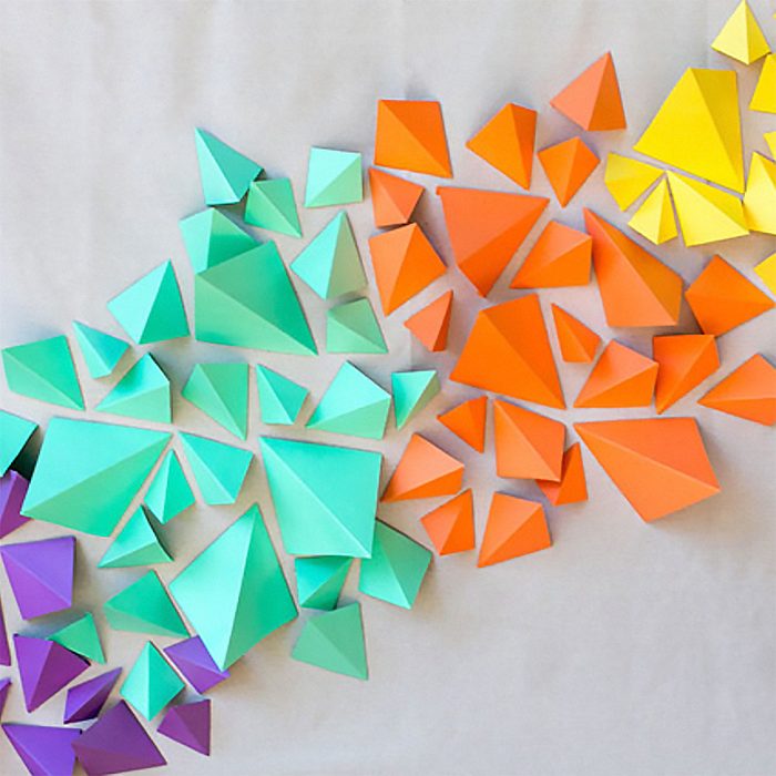 DIY: Geometric Paper Backdrop