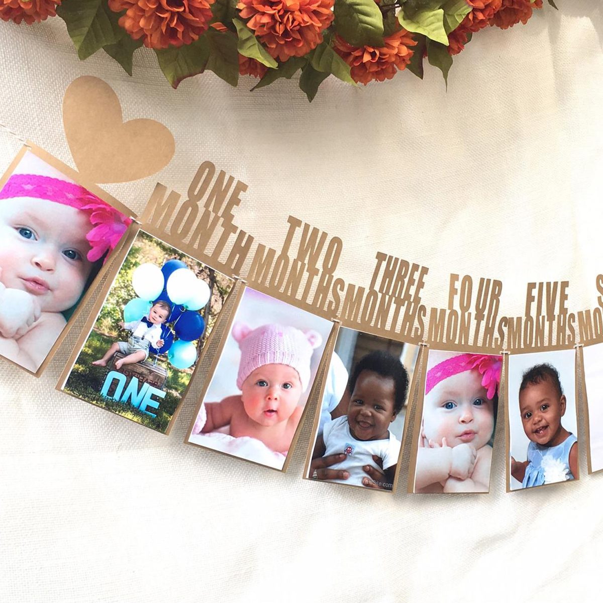 First Birthday Party Decorations Boy , First Birthday Photo Banner , First Birthday , One Year Bunting, Birthday Decor, Photo Banner, baby