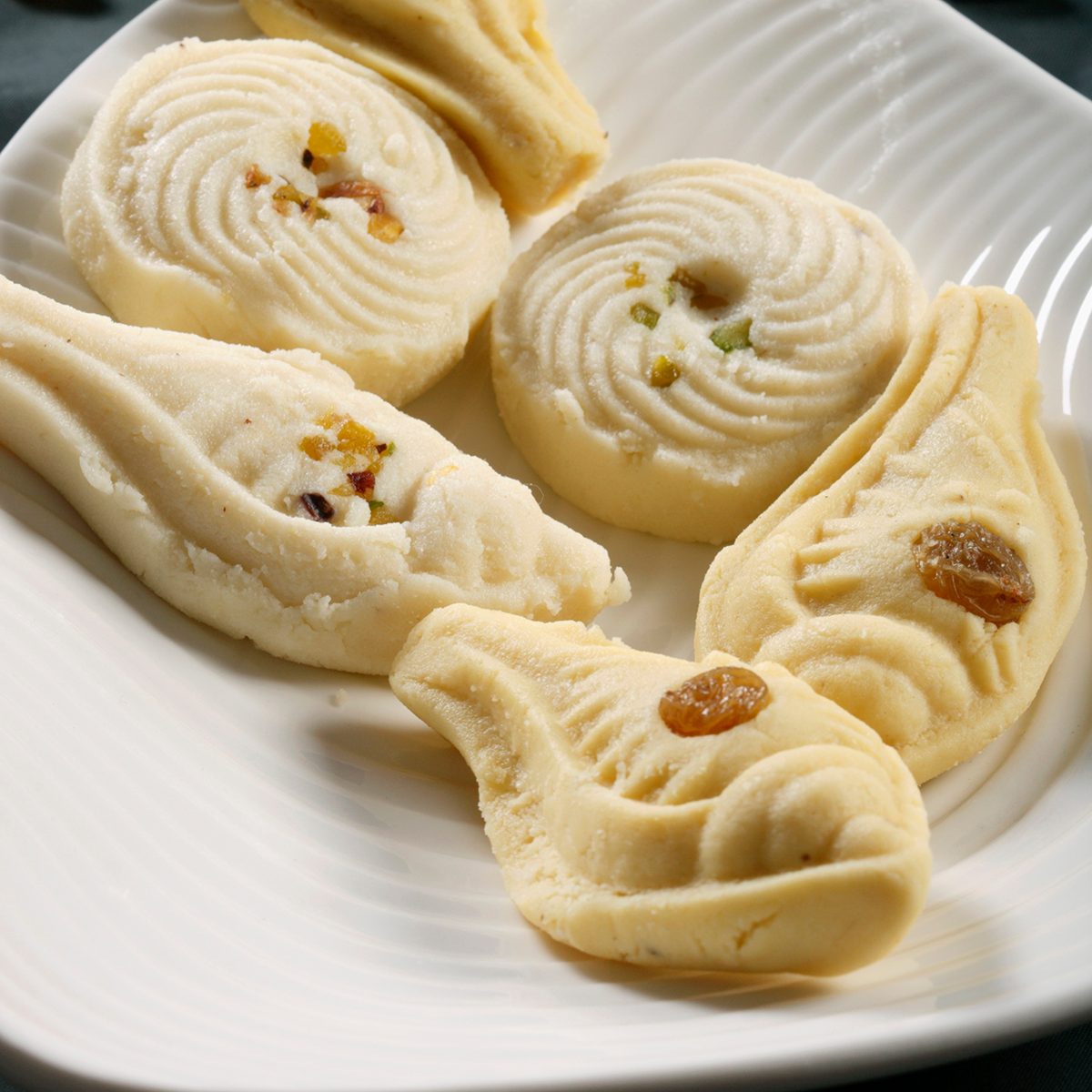 Sandesh is traditional bengali sweet dish prepared with cottage cheese.