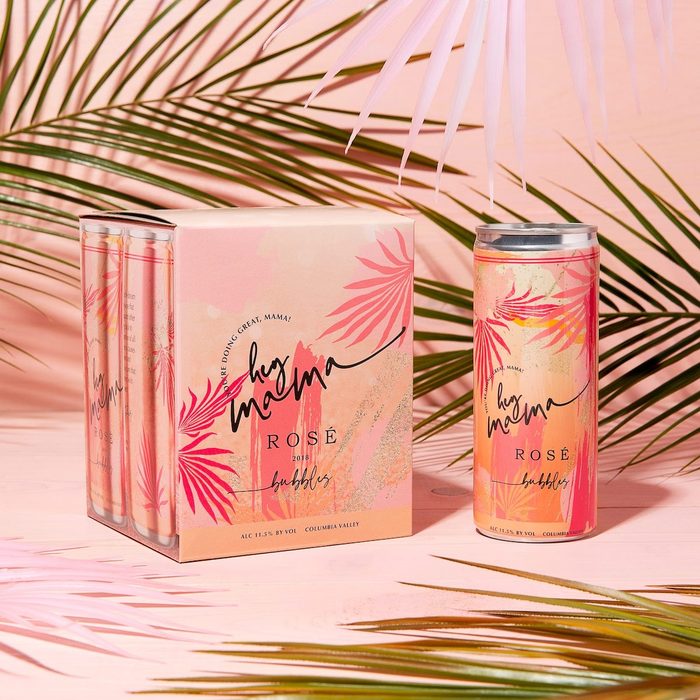 Hey Mama Wine Can Pink Wood 3