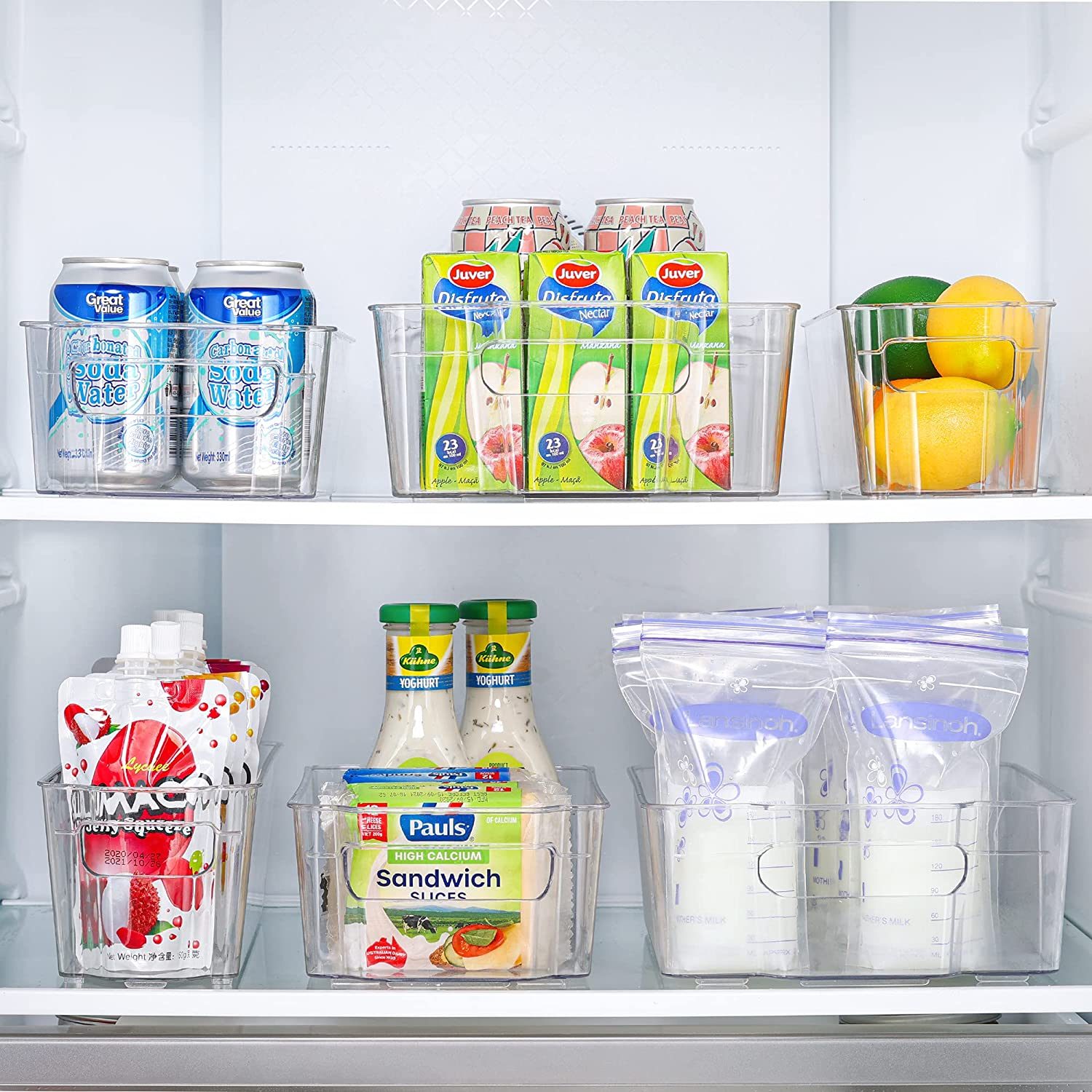 Hoojo Refrigerator Organizer Bins Ecomm Via Amazon.com 1
