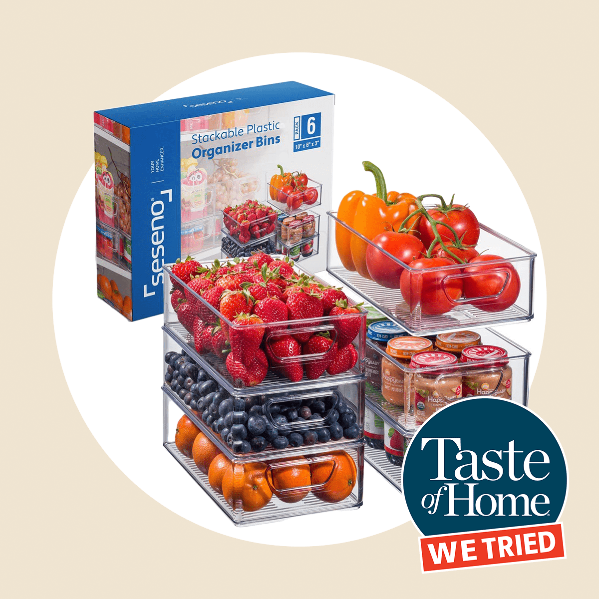 Seseno Stack Of 6 Plastic Organizer Drawers Ecomm Via Amazon.com