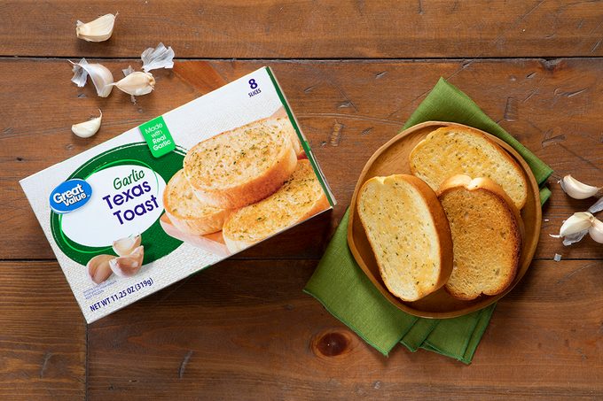 Great Value Texas Toast In Package And On Plate.