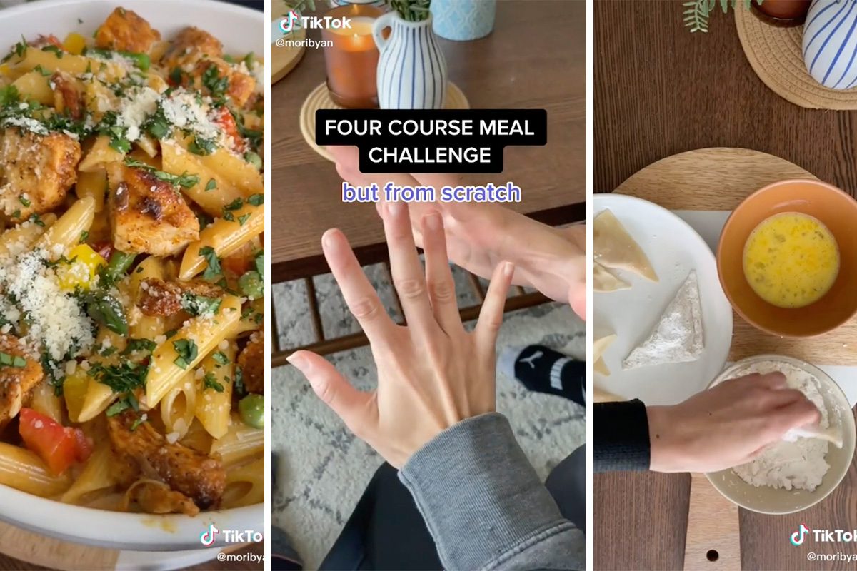 This “Four Course Meal Challenge” Is Going Absolutely Viral on TikTok