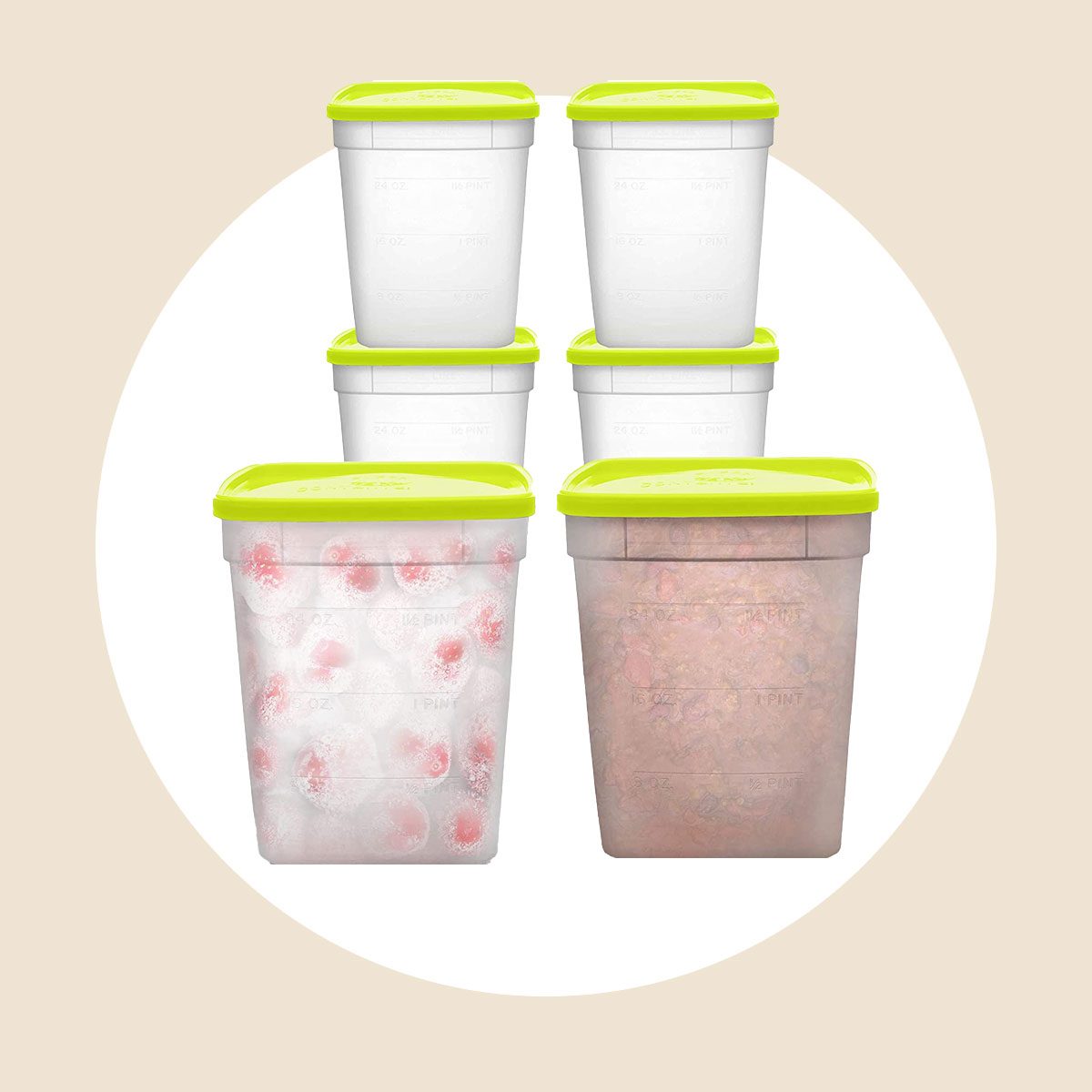 One-Quart Freezer Containers
