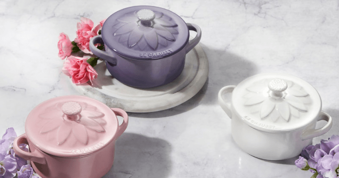 Le Creuset Mini Cocotte Flower Lid