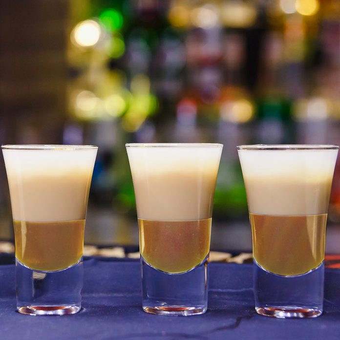 Alcoholic Cocktail With Chocolate And Liqueur