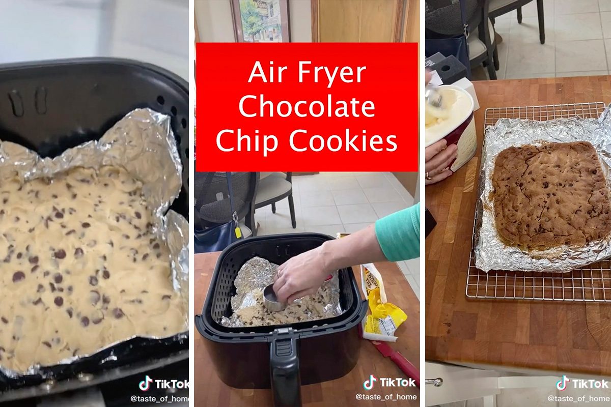 How to Make a Giant Air Fryer Chocolate Chip Cookie