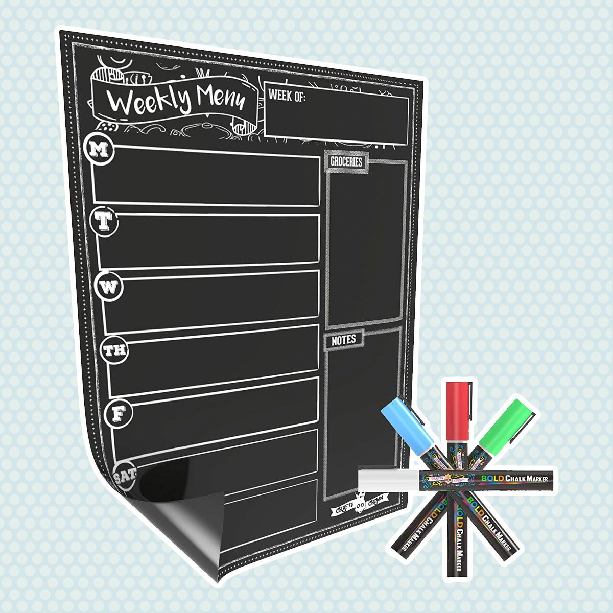 Magnetic Dry Erase Menu Board