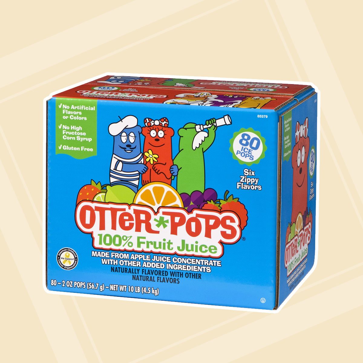 best popsicles Otter Pops 80ct 2oz 100 Juice Clean Label Freezer Pops