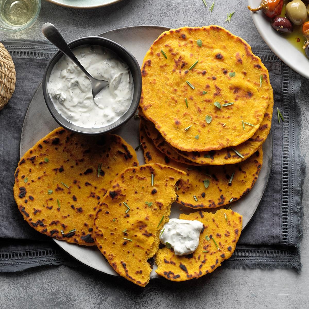Herbed Pumpkin Flatbread