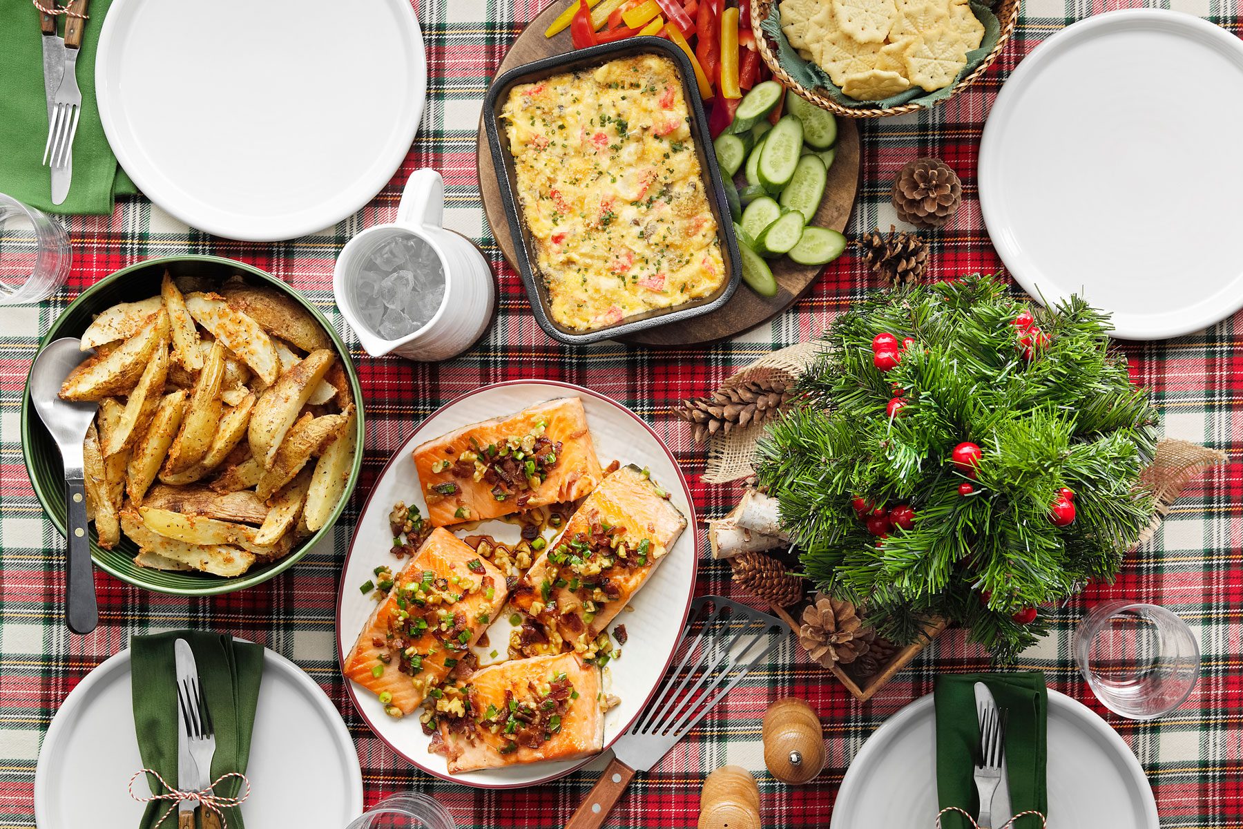 A Table With Food on it