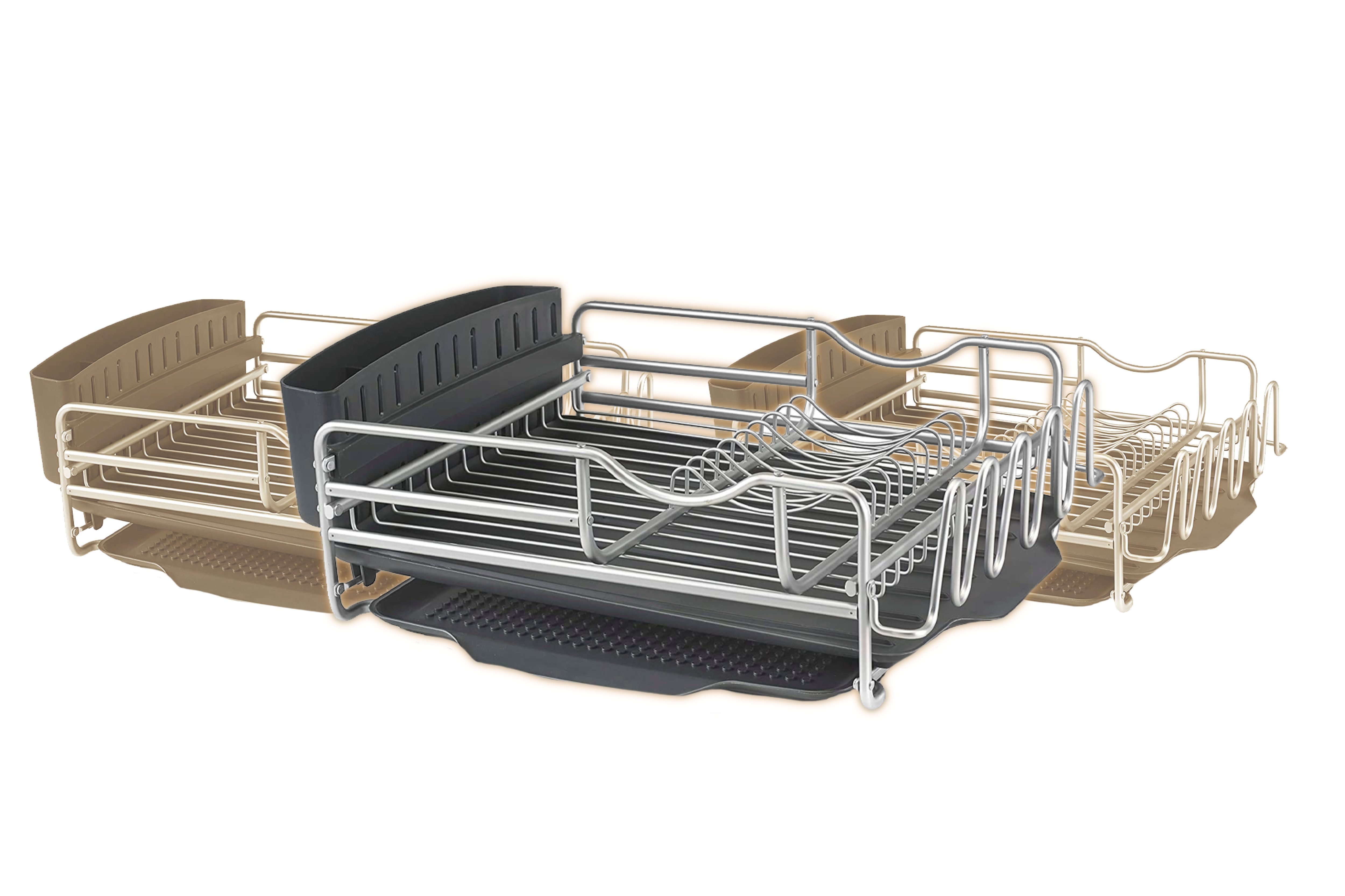 Polder 4 Piece Aluminum Advantage Dish Rack