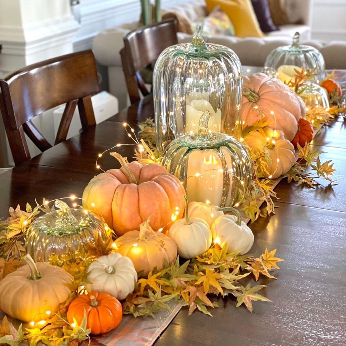 Phoenix Pheather Sparkly Pumpkin Centerpiece