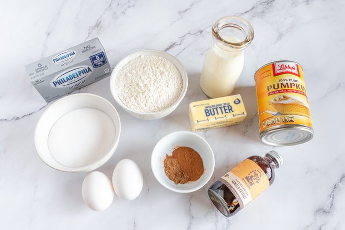 Pumpkin cream cheese bread ingredients