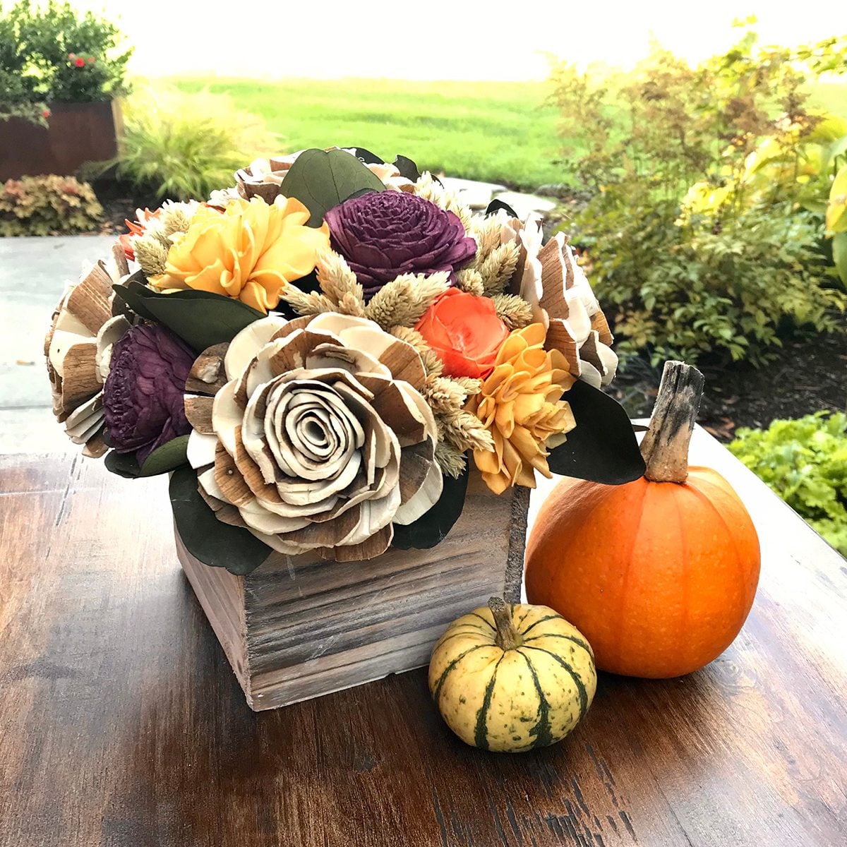 Wooden Flower Arrangement