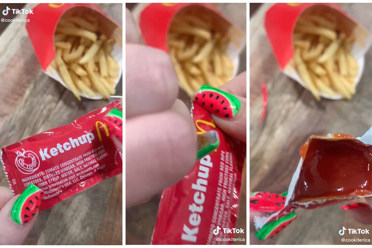 Here’s How to Open a Ketchup Packet the Right Way