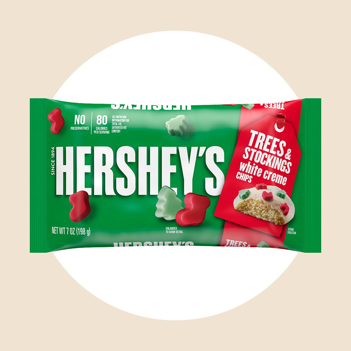 Hersheys Trees And Stockings White Creme Chips