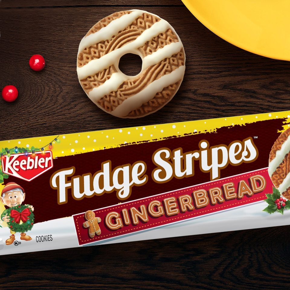 Keebler Gingerbread Fudge Stripe Cookies