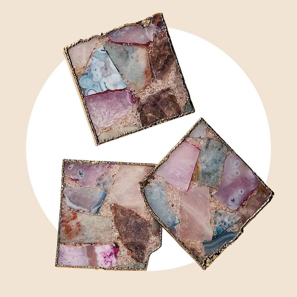 A stunning agate coaster