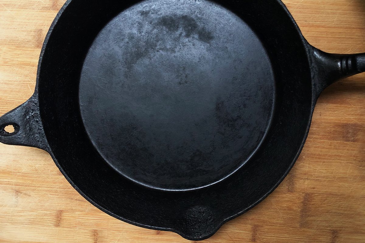 If You See Black Residue on Your Cast-Iron Skillet, This Is What It Means