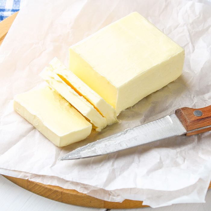 Butter with knife