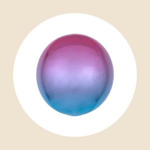 Ombre Orbz Pink Blue And Purple Foil Balloon