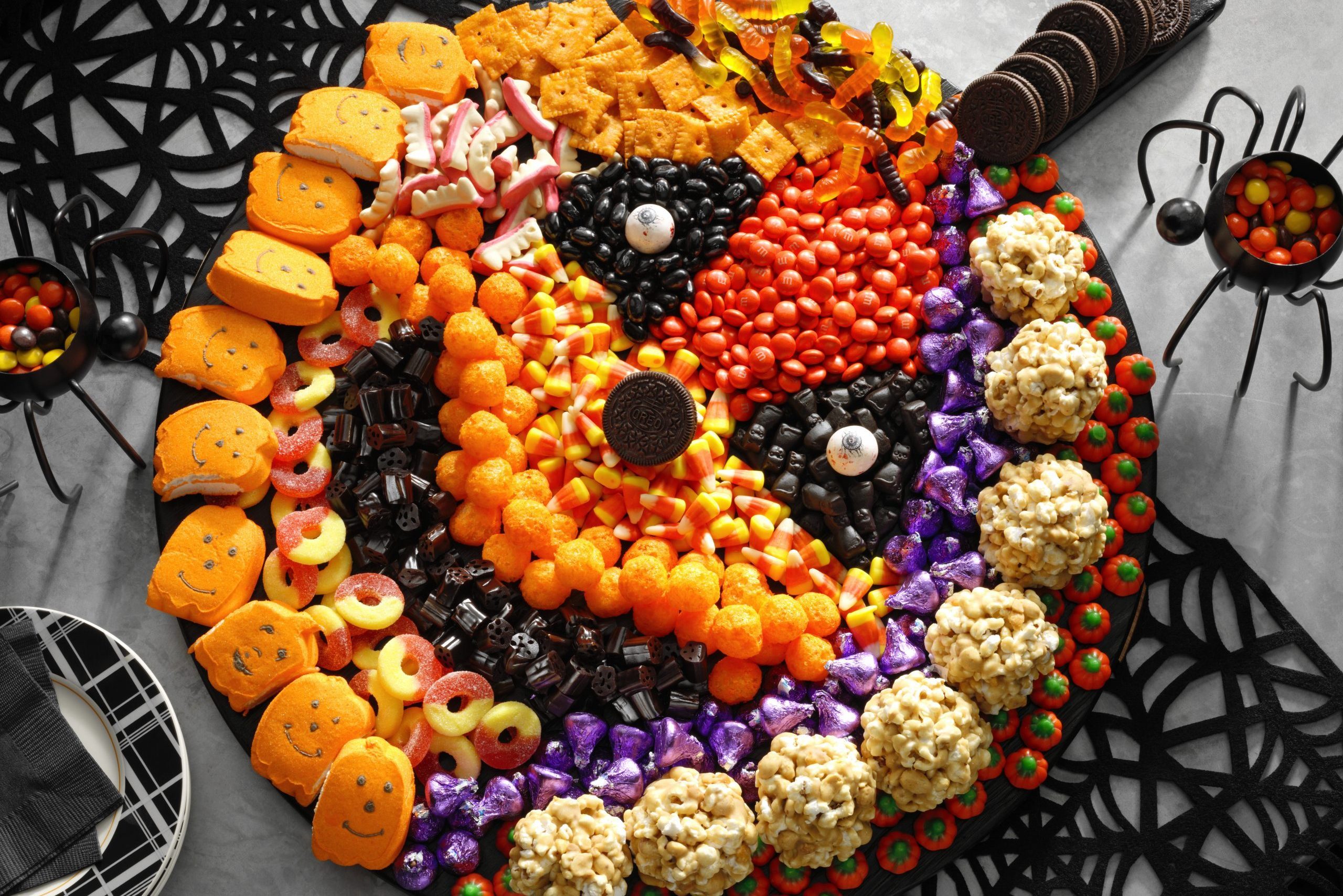How to Make a Halloween Charcuterie Board Shaped Like a Jack-o’-Lantern