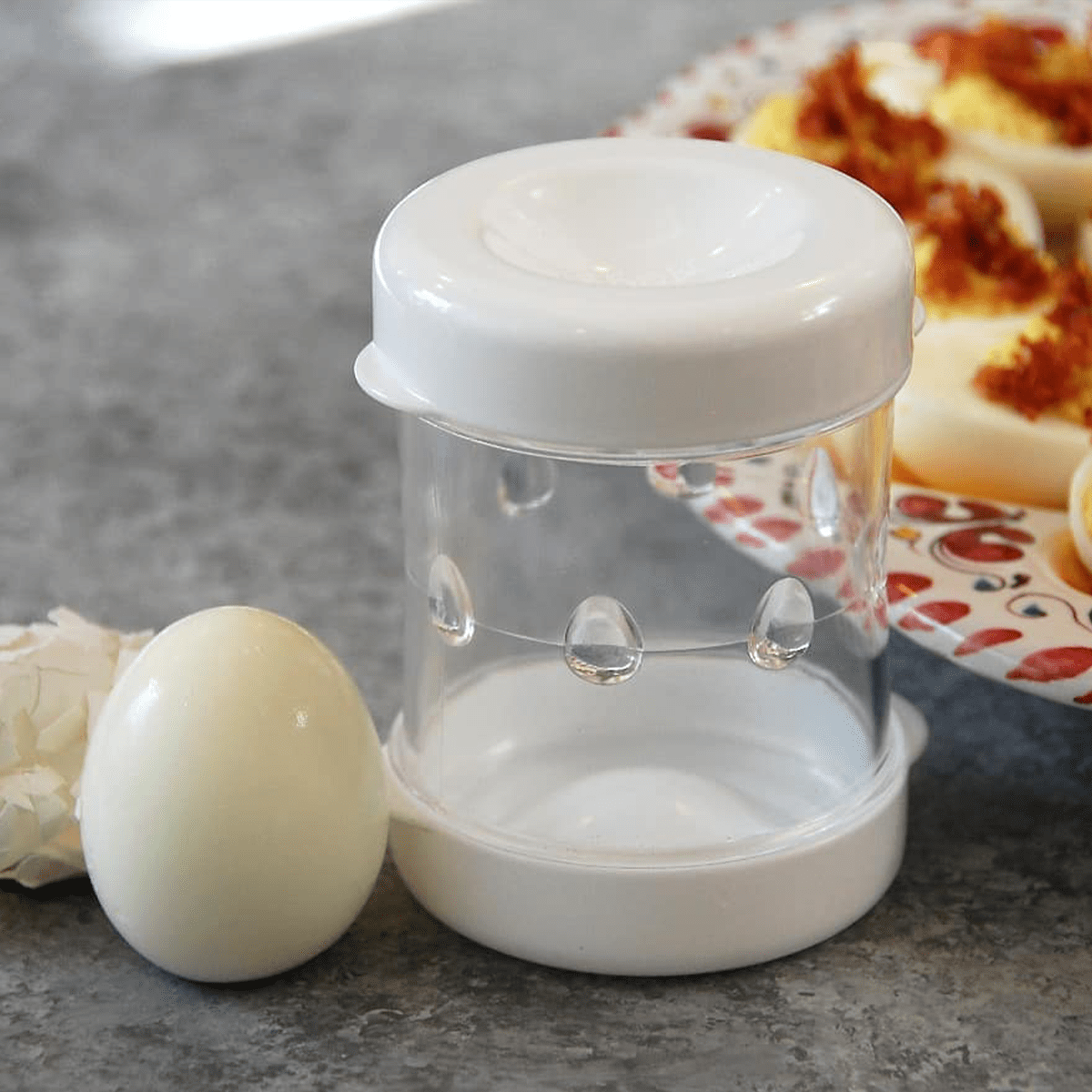 This Genius Tool Makes Peeling Hard-Boiled Eggs Fun
