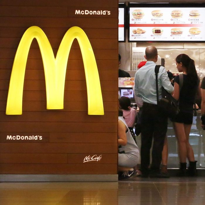 Customers orders food at a McDonald's restaurant in Shatin. 25JUL14